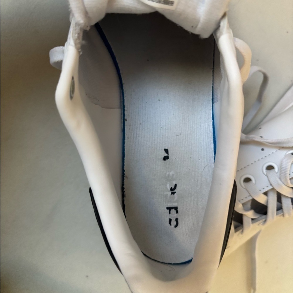 Adidas White and Navy Stan Smiths - Picture 10 of 11